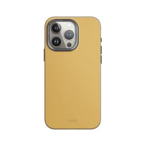 UNIQ Lyden DS Apple iPhone 15 Pro 6.1" Magclick Charging dėklas yellow-pilkos spalvos canary yellow-flint pilkos spalvos - Image 2