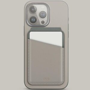 UNIQ Lyden DS magnetic wallet RFIDi phone stand beige-žalios spalvos/ivory-lichen žalios spalvos - Image 2
