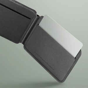 UNIQ Lyden DS Magnetic RFID Wallet Phone Stand Yellow-Grey/Canary Yellow-Flint Grey - Image 6