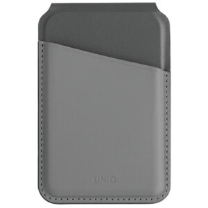 UNIQ Lyden DS magnetic wallet RFIDi phone stand pilkos spalvos-juodos spalvos/charcoal pilkos spalvos-juodos spalvos