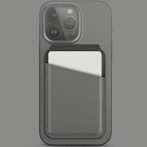 UNIQ Lyden DS magnetic wallet RFIDi phone stand pilkos spalvos-juodos spalvos/charcoal pilkos spalvos-juodos spalvos - Image 2