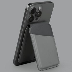UNIQ Lyden DS magnetic wallet RFIDi phone stand pilkos spalvos-juodos spalvos/charcoal pilkos spalvos-juodos spalvos - Image 3