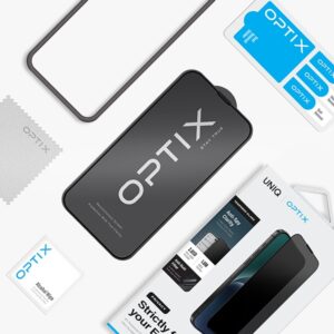 UNIQ Optix Privacy Apple iPhone 15 Pro Max 6.7" Privacy Apsauginis stiklas su aplikatoriumi - Image 5