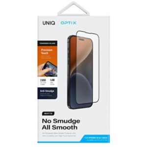 UNIQ Optix Matte Apple iPhone 15 Plus 6.7" / 14 Pro Max 6.7" Matte Apsauginis stiklas su aplikatoriumi - Image 6