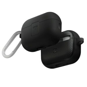 UNIQ Clyde Lock Dėklas AirPods Pro 2 (2022/2023) juodos spalvos-dark pilkos spalvos/charcoal-dark pilkos spalvos - Image 1