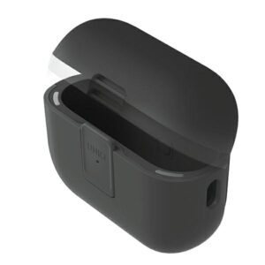 UNIQ Clyde Lock Dėklas AirPods Pro 2 (2022/2023) juodos spalvos-dark pilkos spalvos/charcoal-dark pilkos spalvos - Image 2
