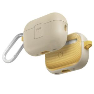 UNIQ Clyde Lock Dėklas AirPods Pro 2 (2022/2023) beige-geltonos spalvos/ivory-canary geltonos spalvos - Image 1