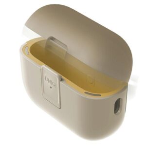 UNIQ Clyde Lock Dėklas AirPods Pro 2 (2022/2023) beige-geltonos spalvos/ivory-canary geltonos spalvos - Image 2