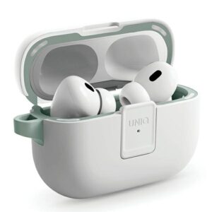 UNIQ Clyde Lock Dėklas AirPods Pro 2 (2022/2023) beige-geltonos spalvos/ivory-canary geltonos spalvos - Image 3