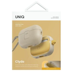 UNIQ Clyde Lock Dėklas AirPods Pro 2 (2022/2023) beige-geltonos spalvos/ivory-canary geltonos spalvos - Image 7