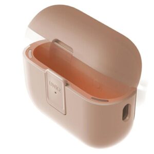 UNIQ Clyde Lock Dėklas AirPods Pro 2 (2022/2023) powder rožinės spalvos-rožinės spalvos/light rožinės spalvos-crepe rožinės spalvos - Image 2