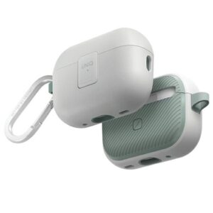 UNIQ Clyde Lock Dėklas AirPods Pro 2 (2022/2023) baltos spalvos-mint/dove baltos spalvos-soft mint