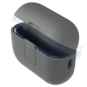 UNIQ Clyde Lock Dėklas AirPods Pro 2 (2022/2023) Chalk Grey-Marine Blue - Image 2