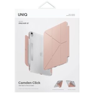 UNIQ Camden Click Apple iPad Air 13" (2024) Dėklas rožinės spalvos/blush rožinės spalvos - Image 10