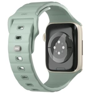 UNIQ Stride Apple Watch Series 1/2/3/4/5/6/7/8/9/SE/SE2/SE3 38/40/41mm FKM Rubber apyrankė Mint/Ice - Image 2