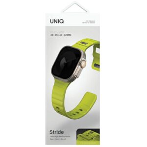 UNIQ apyrankė Stride Apple Watch Series 1/2/3/4/5/6/7/8/9/SE1/2/3/Ultra1/2/3 42/44/45/49mm FKM Rubber - Image 7