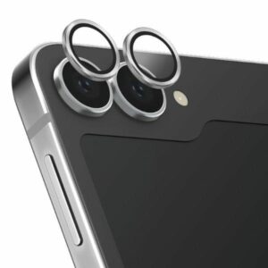 UNIQ Optix Aluminum Camera Lens Protector Samsung Z Flip6 F741 shimmer baltos spalvos camera lens protector with