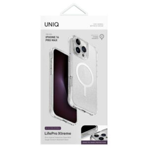 UNIQ LifePro Xtreme Apple iPhone 16 Pro Max 6.9" Magclick Charging Dėklas skaidrus/Tinsel Lucent - Image 4