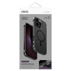 UNIQ dėklas LifePro Xtreme Apple iPhone 16 Pro Max 6.9" Magclick charging pilkos spalvos/smoked - Image 4