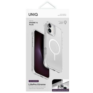 UNIQ LifePro Xtreme Apple iPhone 16 Plus 6.7" Magclick Charging dėklas skaidrus frost clear - Image 4
