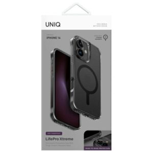 UNIQ LifePro Xtreme Apple iPhone 16 6.1" dėklas Magclick Charging juodos spalvos frost smoke - Image 5