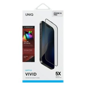UNIQ Optix Vivid Apple iPhone 16 Pro 6.3" clear Apsauginis stiklas su aplikatoriumi - Image 2