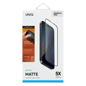 UNIQ Optix Matte Apple iPhone 16 Pro 6.3" Matte Apsauginis stiklas su aplikatoriumi - Image 2