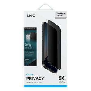 UNIQ Optix Privacy Apple iPhone 16 Plus / 15 Plus / 14 Pro Max 6.7" Privacy Apsauginis stiklas su aplikatoriumi - Image 2