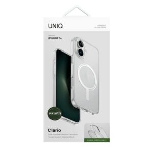 UNIQ Clario Apple iPhone 16 6.1" Magclick Charging dėklas skaidrus lucent clear - Image 4