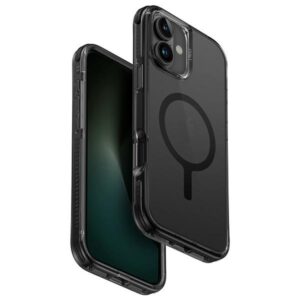 UNIQ Dėklas Combat Apple iPhone 16 Plus 6.7" Magclick Charging juodos spalvos/carbon juodos spalvos