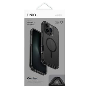 UNIQ Combat dėklas Apple iPhone 16 Pro Max 6.9" Magclick Charging juodos spalvos carbon juodos spalvos - Image 4