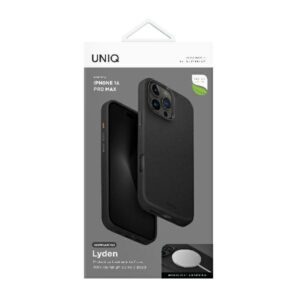 UNIQ Lyden dėklas Apple iPhone 16 Pro Max 6.9" Magclick Charging juodos spalvos Dallas juodos spalvos - Image 6