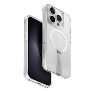 UNIQ Eleva with Vertica Stand Apple iPhone 16 Pro 6.3" dėklas skaidrus lucent clear - Image 1