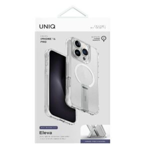 UNIQ Eleva with Vertica Stand Apple iPhone 16 Pro 6.3" dėklas skaidrus lucent clear - Image 5