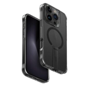 UNIQ dėklas Eleva with Vertica Stand Apple iPhone 16 Pro 6.3" juodos spalvos/carbon juodos spalvos - Image 1
