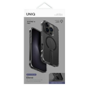 UNIQ dėklas Eleva with Vertica Stand Apple iPhone 16 Pro 6.3" juodos spalvos/carbon juodos spalvos - Image 4