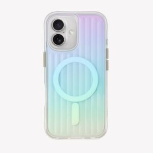 UNIQ Coehl Linear Apple iPhone 16 dėklas 6.1" Magnetic Charging Opal iridescent - Image 1