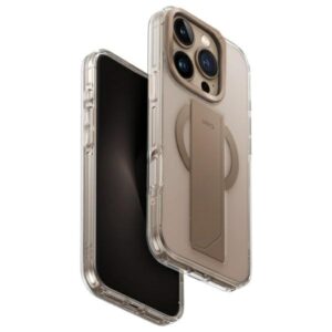 UNIQ Heldro Max Apple iPhone 16 Pro 6.3" Magclick Charging dėklas gold taupe gold - Image 1