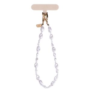 UNIQ Coehl Perla Handstrap universal phone strap for hand baltos spalvos/baltos spalvos pearl - Image 1