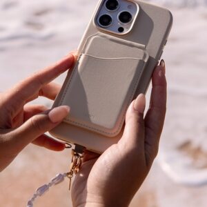 UNIQ Coehl Perla Handstrap universal phone strap for hand baltos spalvos/baltos spalvos pearl - Image 5