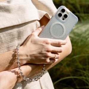 UNIQ Coehl Candy Gem Handstrap universal phone strap for hand sidabro spalvos/sidabro spalvos spar - Image 4
