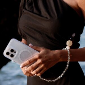 UNIQ Coehl Candy Gem Handstrap universal phone strap for hand sidabro spalvos/sidabro spalvos spar - Image 5