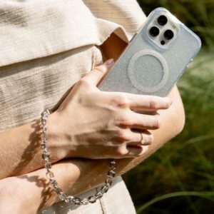 UNIQ Coehl Candy Gem Handstrap universal phone strap for hand sidabro spalvos/sidabro spalvos spar - Image 6