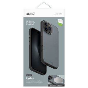 UNIQ dėklas Lyden DS Apple iPhone 16 Pro Max 6.9" Magclick Charging washed blue-juodos spalvos - Image 6