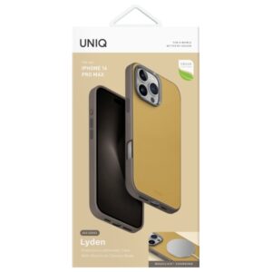 UNIQ dėklas Lyden DS Apple iPhone 16 Pro Max 6.9" Magclick Charging yellow-pilkos spalvos - Image 6