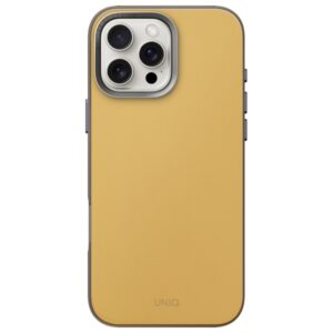 UNIQ dėklas Lyden DS Apple iPhone 16 Pro Max 6.9" Magclick Charging yellow-pilkos spalvos - Image 2