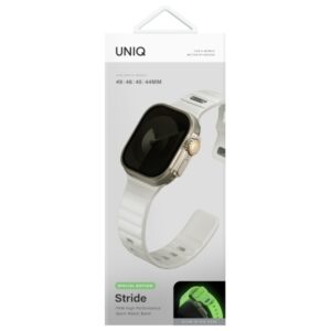 UNIQ Band Stride SE Apple Watch 49/46/45/44mm FKM Rubber apyrankė lume - Image 7