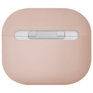 UNIQ dėklas Lino AirPods 4 Silicone rožinės spalvos blush - Image 2
