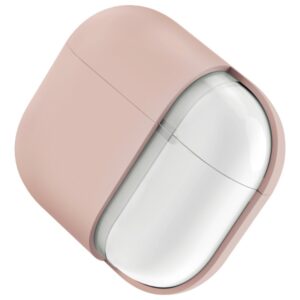 UNIQ dėklas Lino AirPods 4 Silicone rožinės spalvos blush - Image 5