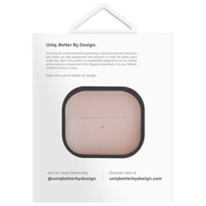 UNIQ dėklas Lino AirPods 4 Silicone rožinės spalvos blush - Image 7